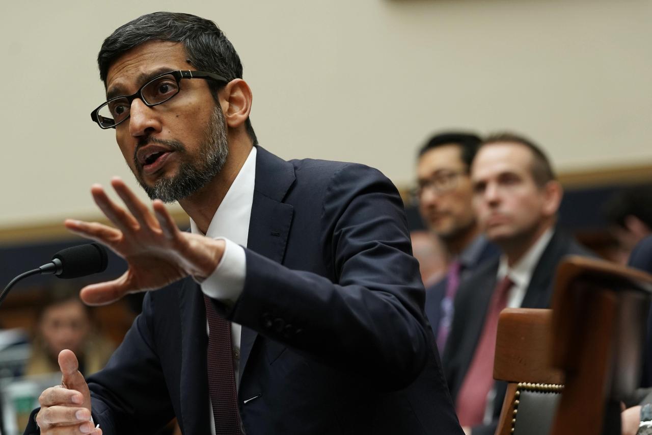 Google CEO Sundar Pichai Answered Congressional Questions On China,  Privacy, Political Bias And More